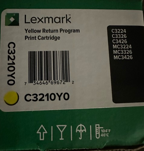 Lexmark C3210Y0 Yellow Toner Cartridge - 第 4/4 張圖片