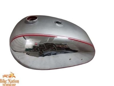 FIT FOR BSA GOLD STAR A7 A10 SUPER ROCKET CHROME & SILVER PAINTED PETROL TANK