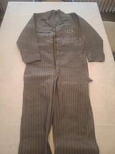 Big Mac Men's Mechanic Coveralls Gray Black Cotton Zip Front 40S-New/Never Worn