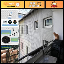 Cat Balcony Netting - Wire-Reinforced, UV Weather-Resistant, Anti-Fall Pet Saf