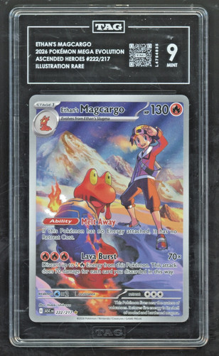 Ethan's Magcargo graded TAG 9 for sale on eBay