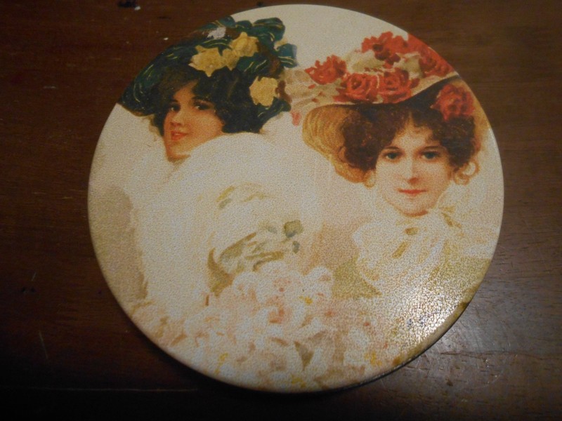 VINTAGE WANG'S INTERNATIONAL GIBSON GIRLS PRINT TIN