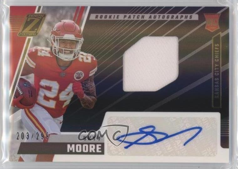 2022 Panini Zenith 203/299 Skyy Moore #224 RPA Rookie Patch Auto RC 0z0q