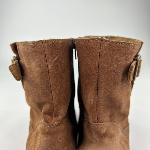 Born Eila braune abgenutzte Wildlederstiefel US 8,5 M Reißverschluss Stiefelette bequeme Schuhe - Bild 11 von 14