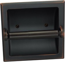Oil Rubbed Bronze Recessed Toilet/Tissue Paper Holder All Metal Contruction -
