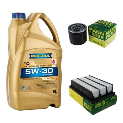 Inspektionspaket 5L RAVENOL FO 5W-30 für Hyundai Santa Fé II 2.7 V6 GLS 4x4