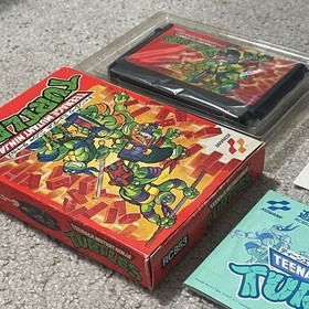 TMNT Teenage Mutant Ninja Turtles FC Famicom CIB Konami Tested Japan