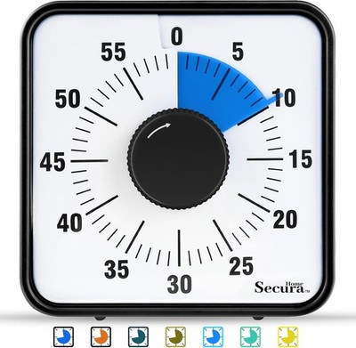 60-Minute Visual Timer, 7.5 Inch Oversize Countdown Timer Clock for Kids and ...