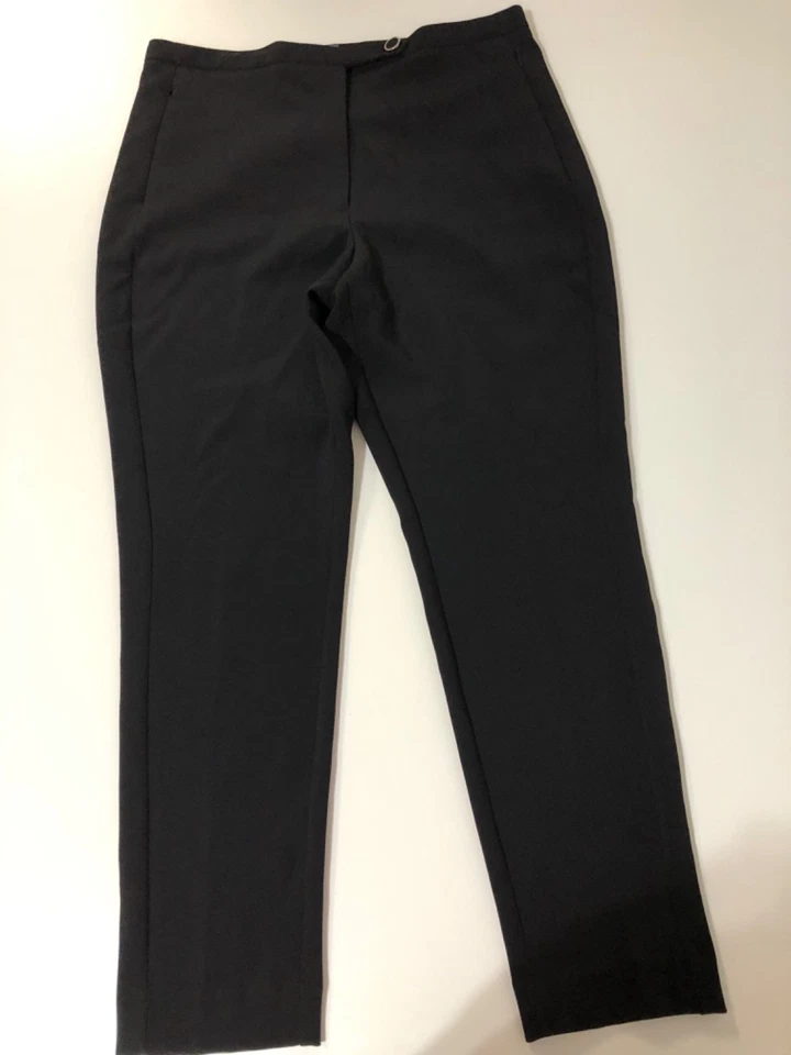 Pantalones de vestir para mujer WORTHINGTON ajustados curvyfit negros talla 12 Foto 2 de 4