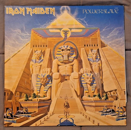 Iron Maiden – Powerslave (Vinyl LP, 1984) Capitol Records – SJ-12321