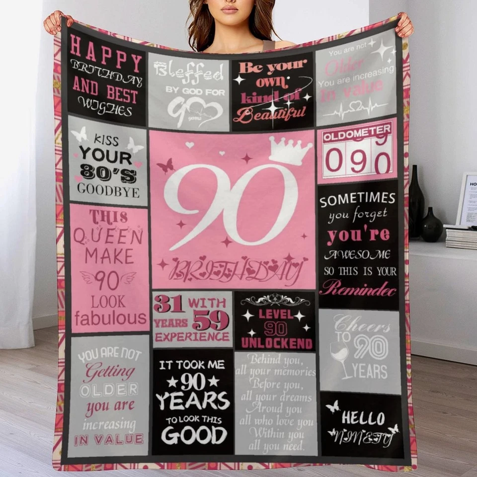 Мягкие пледы фиксированного дизайна для возраста 30-100 лет, лучший подарок на день рождения - Изображение 4 из 4