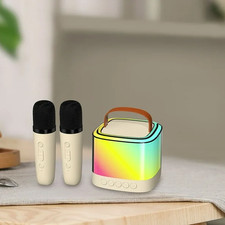 Karaoke Machine Portable Bluetooth Karaoke Speaker D57-T with 2 Wireless Mics