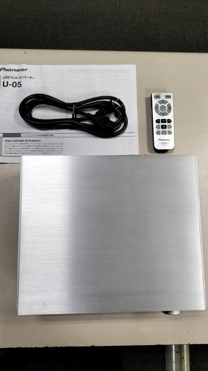 アンプ PIONEER - Pioneer usb d/a converter U-05 Pioneer Japan U-05 U05 Silver USB DAC Headphone Amplifier