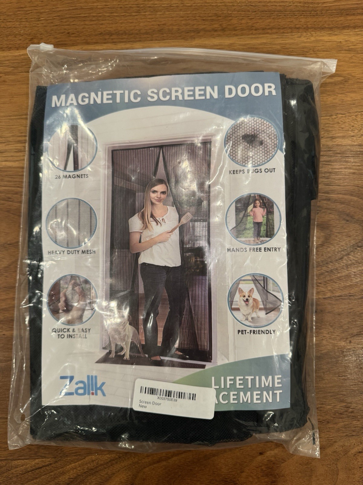 Magnetic Screen Door Mesh, Self Seeling Door, FITS ANY DOOR Up To 38 x ...