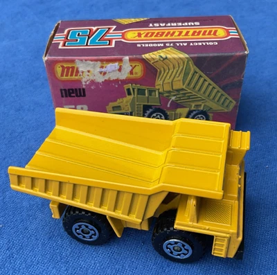 1976 MATCHBOX Superfast No58 FAUN DUMP TRUCK. die-cast model Boxed. - image 1 of 3