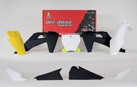 Rtech Plastikkit Passt An Husqvarna FC TC 125 250 350 450 19-22 Schwarz/Weiß