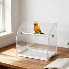 Parrot Stand Pulled Out Tray Activity Toy Multifunction Exercise Desktop Bird