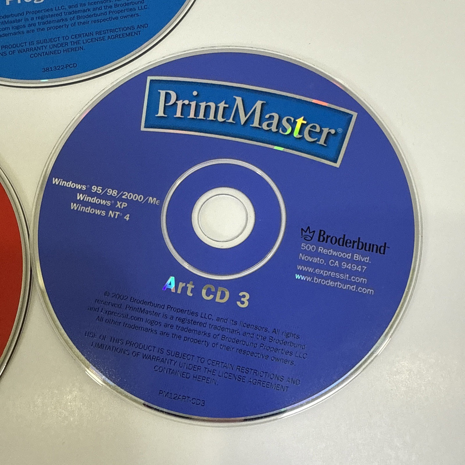 PrintMaster Platinum 12 (2002): 7-CD Set - Install, Program & Art CDs-Windows