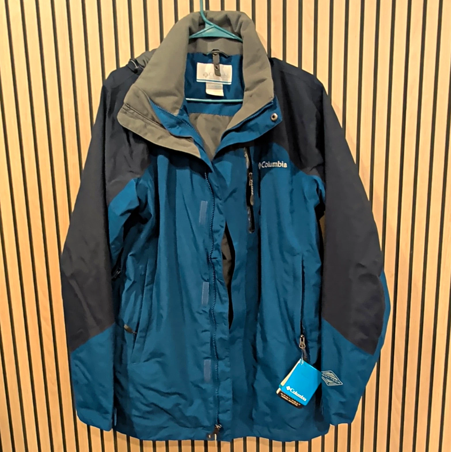 Columbia Omni-Heat Reflective Interchange 3-in-1 Hooded Jacket Blue S image 1