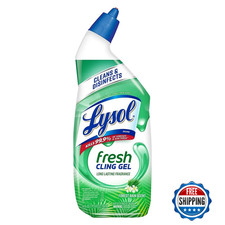 Lysol Toilet Bowl Cleaner Gel Disinfectant Stain Remover Forest Rain Scent 24oz
