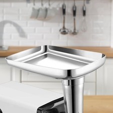 Plateau de hachoir électrique pour hamburgers, fromages et saucisses.