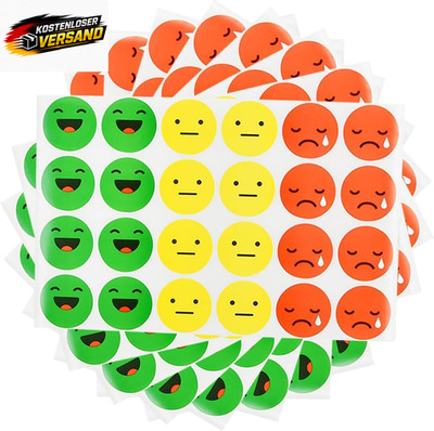 Emotionsaufkleber Set für Kinder, 1200 bunte Sticker, Belohnung & Dekoration