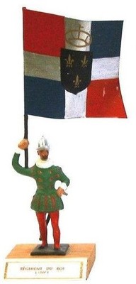 Figurine CBG Mignot 1er Empire - Garde Au Drapeau Régiment Bavarois (60mm)