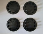 4x Replacement Wheel Center Hub Caps Compatible Porsche Style 76mm Gold Black