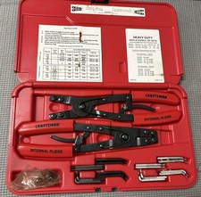 Rare Sears Craftsman Heavy Duty Snap Ring Pliers Set 47219 USA Like New!