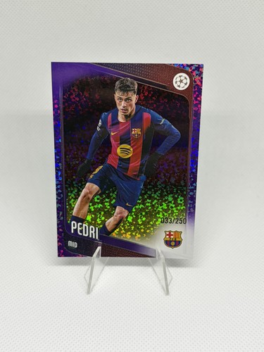 2025-26 Topps UEFA Club Competitions Barcelona Pedri Purple  /250