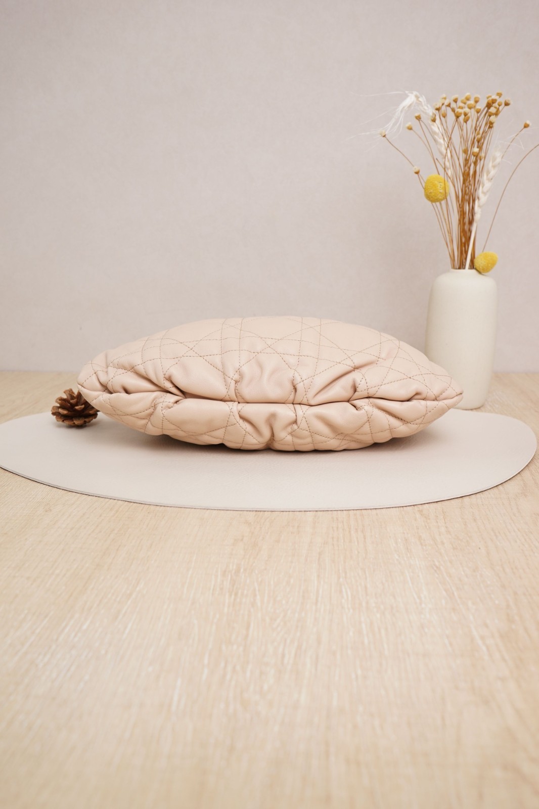 Dior Ammi Lucky Bag Cloud Bag Medium Nude Lambskin thumbnail 9