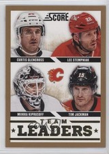 2013 Score Team Leaders Gold Curtis Glencross Miikka Kiprusoff Lee Stempniak t3w