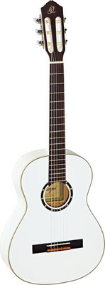 Ortega Guitars R121-3/4WH Family Series 3/4 Body Size Nylon 6-String Guitar w...
