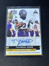 2022 Leaf Pro Set Draft - Tavorus Jones Rookie (RC) Autographs #PSA-TJ1 - Red