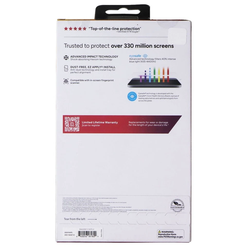 ZAGG InvisibleShield XTR3 Protect Screen Protector for Google Pixel 8 Pro - Image 2 of 2