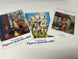 3 Vintage Hummel Calendars 1976, 1877, 1984. Published In German By Goebel .