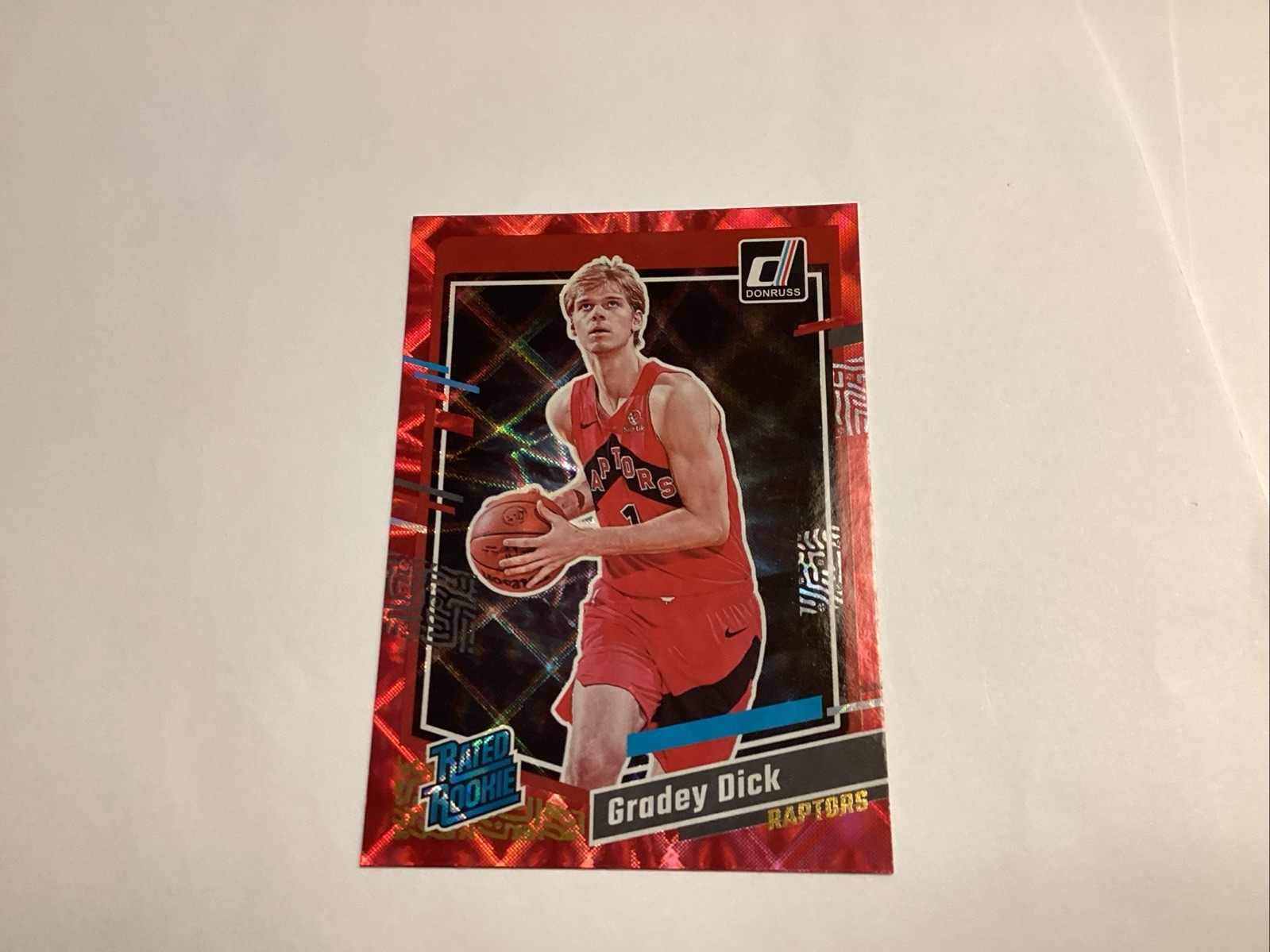 GRADEY DICK 2023-24 DONRUSS RED RATED ROOKIE RC TORONTO RAPTORS #247