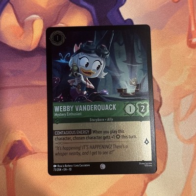 Webby Vanderquack - Mystery Enthusiast 73/204 Whispers in the Well Cold Foil