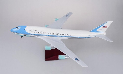 1/150 Scale Resin US Air Force 1 B747 Boeing 747 Plane Model Toy W/Gears&Stand - Picture 4 of 9