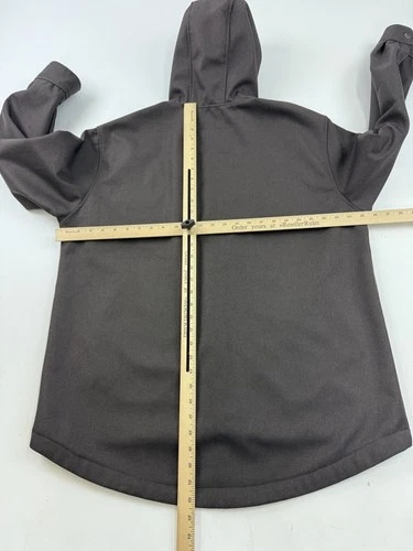 Bass Creek Outfitters Jacket Mens XL Brown Hooded Softshell Full Zip Parka Warm image 7