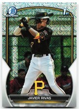 🔥 2023 Bowman Chrome #BCP-159 Javier Rivas Chrome Prospects Mojo Refractor