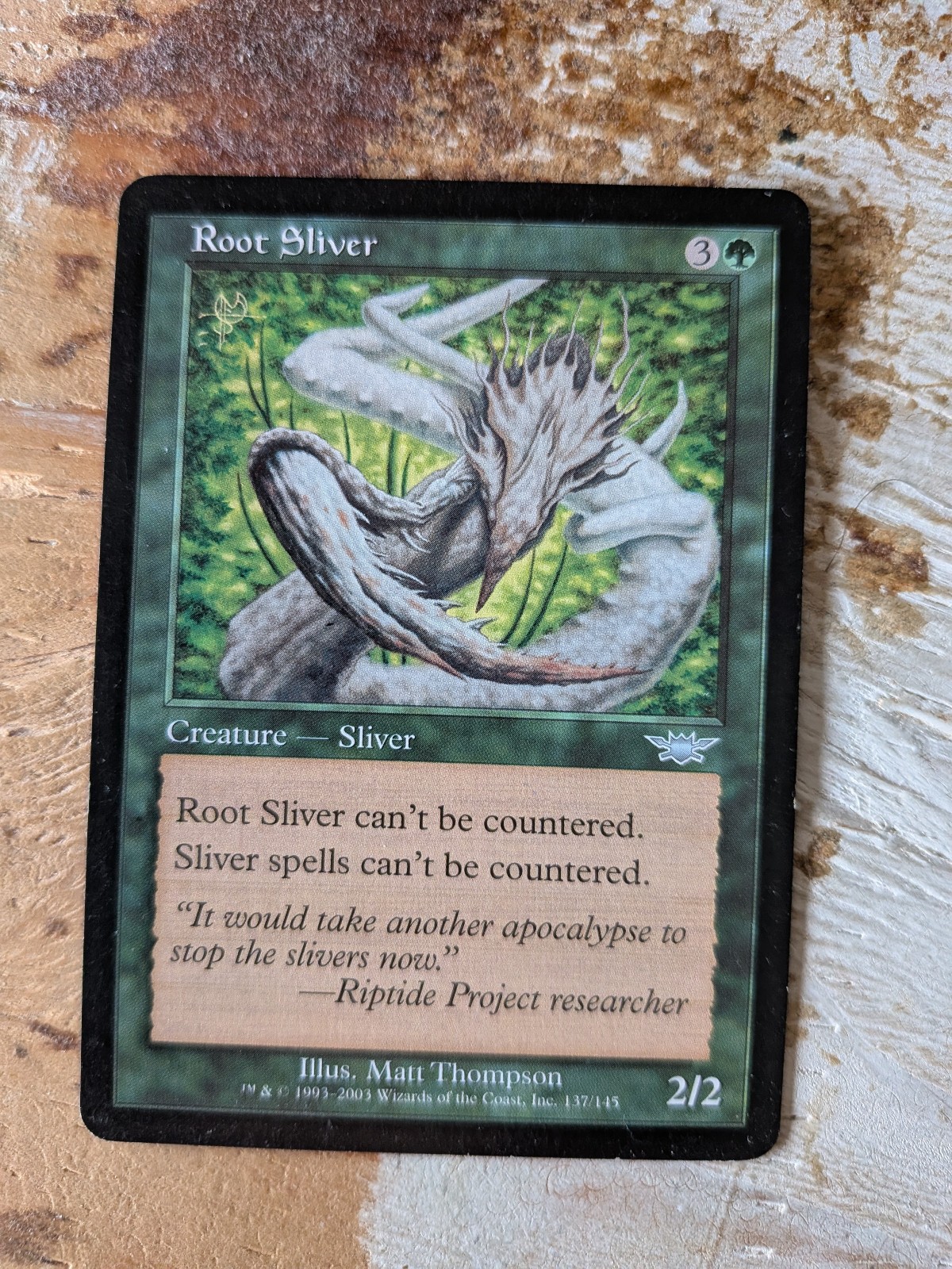 MTG Root Sliver Legions LP/EX