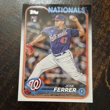 Topps 2024 Series 1 Jose Ferrer RC Rookie Base #85 Washington Nationals