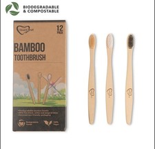 bamboo toothbrush 12 pack