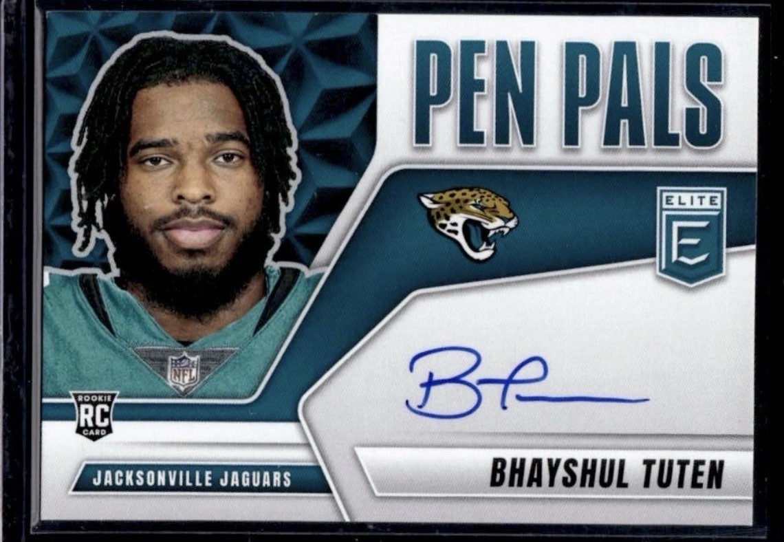 2025 Bhayshul Tuten Elite Pen Pals RC Blue Ink Auto #1 SP