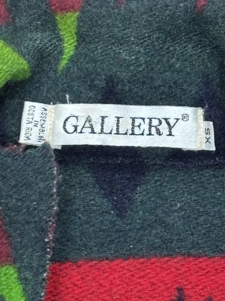 Chaqueta Bomber Aztek Vintage Años 80 Cremallera Completa Mezcla Lana Talla Multi Navajo mediano Foto 4 de 4