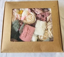 Artificial Flowers Box Set for DIY Wedding Bouquets Pink