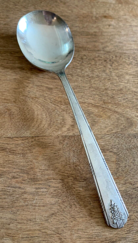 Oneida | Kitchen | Antique Child Baby Fork Spoon Silver Plate A Oneida June Pattern 193s