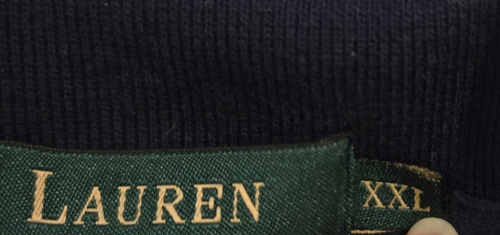 Lauren Ralph Lauren Men's Rugby Shirt Long Sleeve Navy & Yellow Size 2XL XXL - Picture 4 of 10