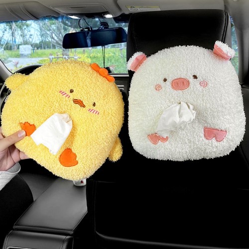 Lindo soporte de tela para animales de dibujos animados bolsa colgante para coche hogar cerdo oso hámster - Imagen 17 de 60